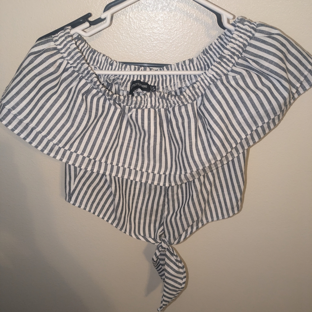 Striped Off-Shoulder Top